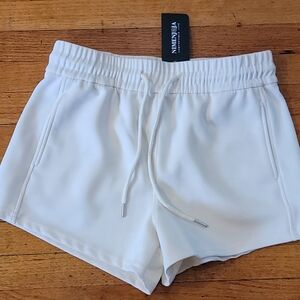 Women's White Athletic Shorts